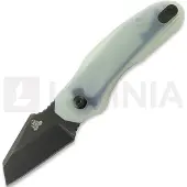 Twisted Assisted Couteau pliant Fortis Sheepfoot, Jade G-10, Blackwash