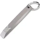 Flytanium Flybar Keychain Prybar - Titanium Stonewash