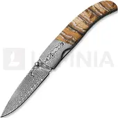 Browning Couteau pliant Damascus Linerlock Mammoth