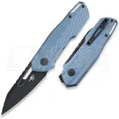 Bestech Couteau pliant Toddler - Blackwash - G10, bleu