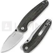 Kizer Cutlery Couteau pliant Meteora Nitro-V, Black Micarta