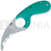 CRKT Couteau Bear Claw, lame à dents, vert