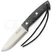 Joker Couteau Ranger Scandi, Black Canvas Micarta, Firesteel