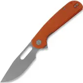 Liong Mah Designs Couteau pliant Trinity, Orange G10