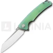 Bestech Couteau pliant Texel - Grey + Satin - G10, jade