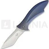 V Nives Couteau pliant Deplorable Framelock, bleu