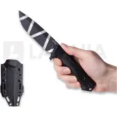 ANV Knives Couteau P250 - Sleipner Ceracote B/Camo - GRNPU, musta