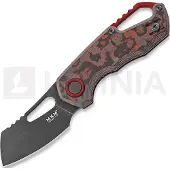 MKM Knives Couteau pliant Isonzo Cleaver BW, Lava Flow CF