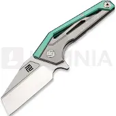 Artisan Couteau pliant Ravine Framelock M390, vert