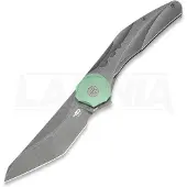 Bestech Couteau pliant Excentric - Blastwash - Titanium, gris