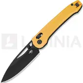 Bestech Couteau pliant Cobber - Black PVD - G10, jaune