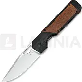 Kizer Cutlery Couteau pliant Militaw 154CM, Black G-10/Mkuruti Wood