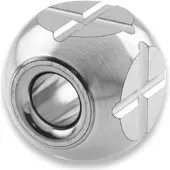 Zyac Knives Square Cross Pattern Lanyard Bead, satin