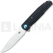 Bestech Couteau pliant Ascot - Satin - G10 + CF, bleu