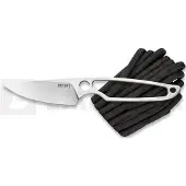 MKM Knives MKM Makro 1 Droppoint MA01-PABK Satin M390, Black Paracord Handle, couteau fixe, Jesper Voxnaes design