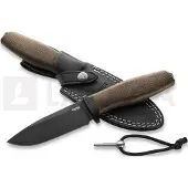 Lionsteel Couteau Acha - Green Burlap - Black blade