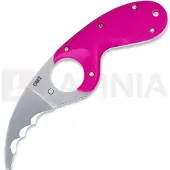 CRKT Couteau Bear Claw, combo edge, pink