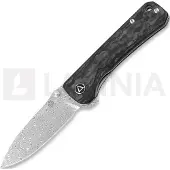 QSP Knife Couteau pliant Hawk, shredded carbon fiber