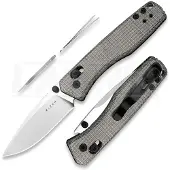 Kizer Cutlery Couteau pliant Aegis AEB-L, Black Micarta, Satin