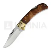 Marbles Couteau pliant Large Lockback Burl Wood