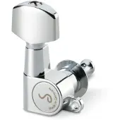 Schaller M6 Mini 3L/3R solid 21,7 Chrome Mécanique pour guitare
