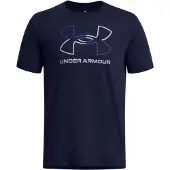 Under Armour T-Shirt fonctionnel 'Foundation' bleu / bleu marine / blanc