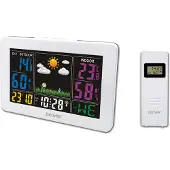 Denver Weerstation binnen en buiten - Draadloos weerstation met Buitensensor - Radiogestuurde Tijd - WS540 - Wit