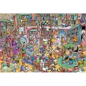 Cobble Hill Puzzle Pièces XXL - Librairie Bedlam - 100 à 149 pièces