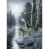 Cobble Hill Puzzle Loups au clair de lune - Random Cut - 1000 pièces