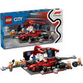 LEGO City - Arrêt au Stand de F1 avec Voiture Ferrari 60443