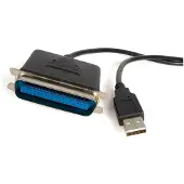 StarTech.com Usb To Parallel Printer Adapter 1.8m Noir