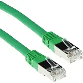 ACT ADVANCED CABLE TECHNOLOGY Câble patch vert 1 mètre LSZH SFTP CAT6A avec connecteurs RJ45