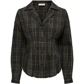 ONLY Chemisier 'JDYBetty' marron / olive / kiwi / noir