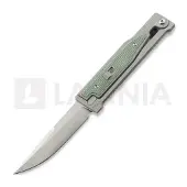 Reate Couteau OG EXO Elmax Drop Point, OD Green Micarta