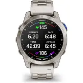 Garmin - 010-02582-51 - D2 Mach 1 - montre intelligente avec bracelet en titane ventilé et bracelet en silicone noir supplémentaire