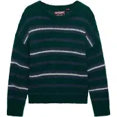 Superdry Pull-over vert / blanc