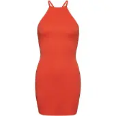 Superdry pour femme. W8011537A Mini-robe dos olympique orange (XS), Casuel, Modal, Sans manches / bretelles