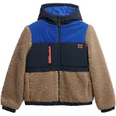 Superdry Veste en polaire bleu / bleu nuit / taupe