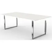Kerkmann Büromöbelfabrik Konferenztisch AVETO B 2.000 mm weiss x T 1.000 H 680 - 820 mm