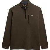 Superdry Storm Fleece Half Zip Sweatshirt Marron M Homme