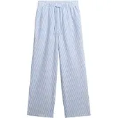 Superdry pour femme. W7011273A Pantalon élastique à rayures bleu (XS), Homewear, Coton
