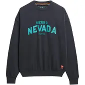 Superdry Sweat-shirt bleu cyan / noir
