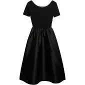 Superdry pour femme. W8011999A Robe LBD Woven Mix noire (S), Casuel, Polyester, Manche courte