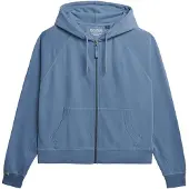 Superdry pour femme. W2012543A Sweat à capuche Studios Relaxed bleu (S), Casuel, Coton
