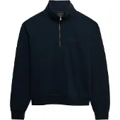 Superdry Essential Logo Gd Half Zip Sweatshirt Bleu M Femme