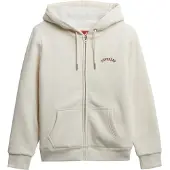 Superdry Borg Lined Full Zip Sweatshirt Blanc XS Femme
