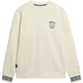 Superdry Sweat-shirt noir / blanc cassé