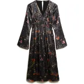 Superdry Robe ocre / or / vert clair / noir