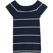 Superdry T-shirt marine / blanc