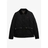 Superdry Femme Veste Doublée à Bordure en Velours Côtelé Black Taille: 40